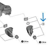 Levier Y SHIMANO pt. SW-M9250-R/IR
