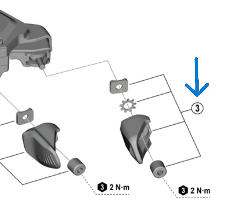 Levier Y SHIMANO pt. SW-M9250-R/IR