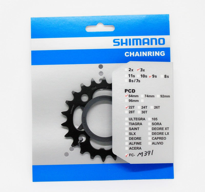 Foaie SHIMANO FC-M391 22T Neagra & Protector pt. Lant