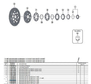 Unitate Pinioane SHIMANO CS-M8000 31-35-40T pentru 11-40T