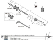 Ax Complet pt. Butuc SHIMANO pt. FH-M8110B 148MM