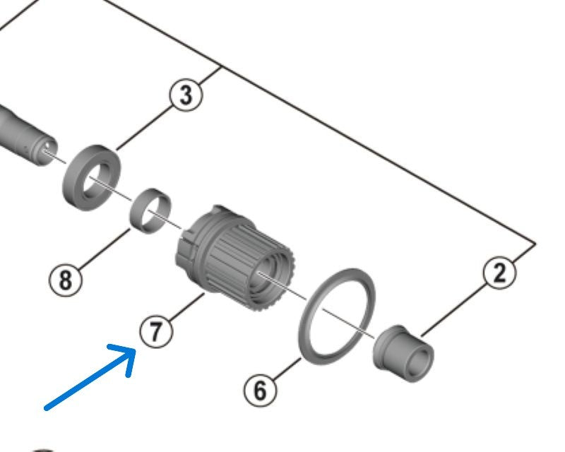 Caseta SHIMANO FH-MT410 Completa