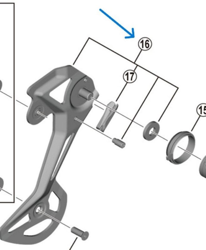 Placa Exterioara SHIMANO pt. Schimbator Spate RD-M8130-SGS