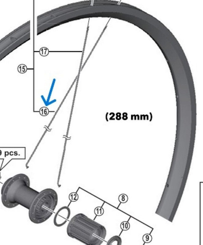 Spita SHIMANO pt. WH-RS010-R