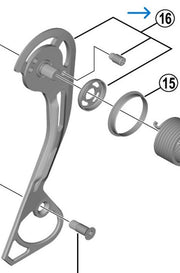 Ansamblu Placa Exterioara SHIMANO RD-M7000-10