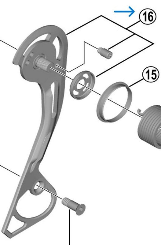 Ansamblu Placa Exterioara SHIMANO RD-M7000-10