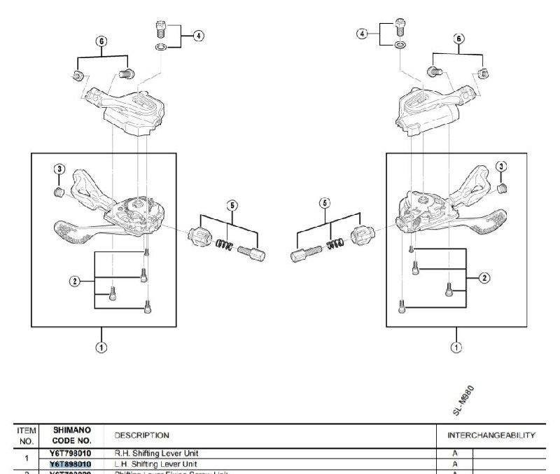 Unitate de Schimbare A Vitezelor SHIMANO SL-M980-I Stanga