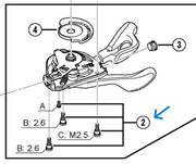 Suruburi Prindere Capac SHIMANO SL-M780