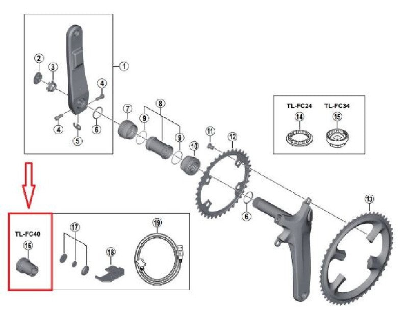 TL-FC40 Cheie SHIMANO pt. Montat/Demontat FC-R9100-P