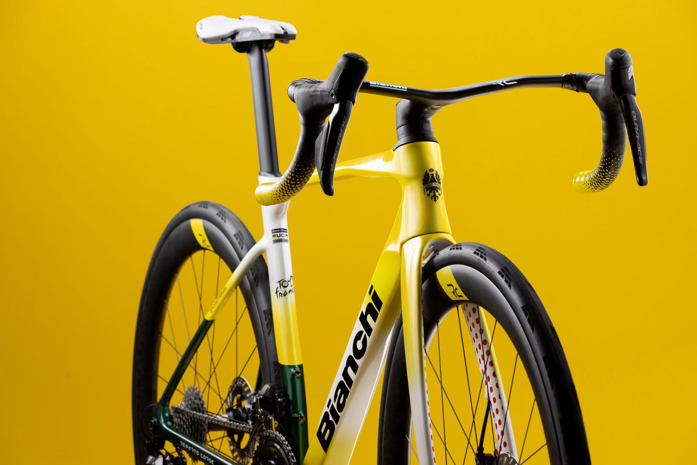 Bicicletă șosea Bianchi SPECIALISSIMA Tour de France – Dura-Ace Di2 12SP – 2027 — imagine 3