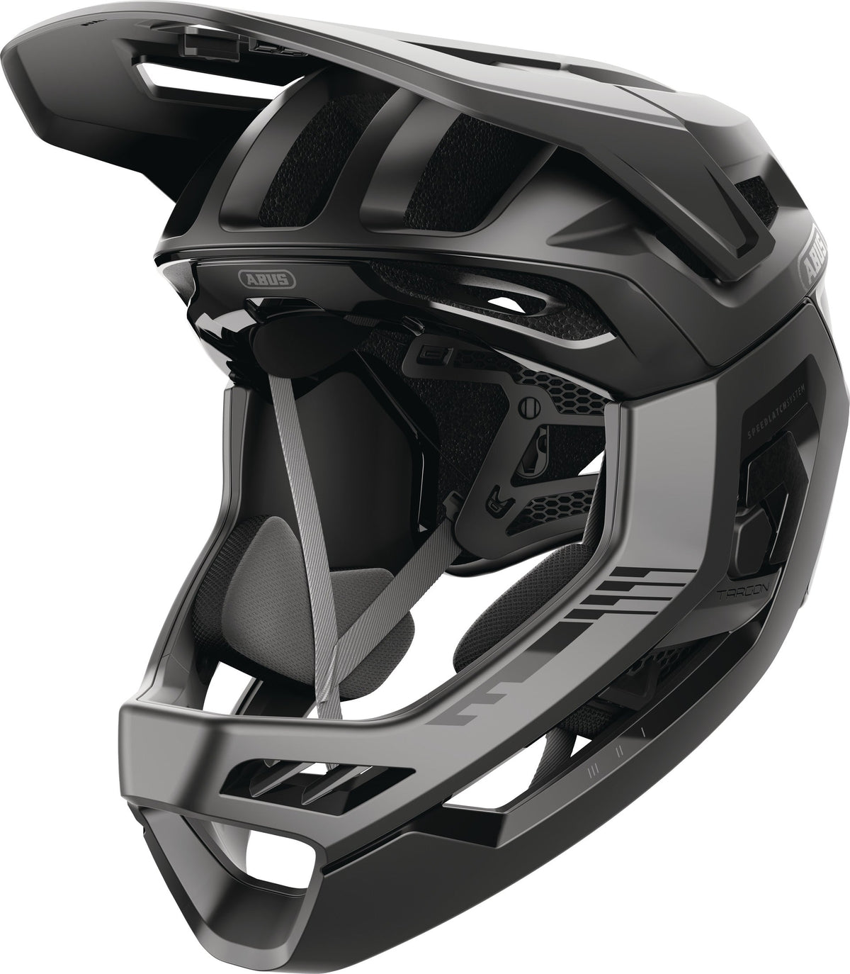ABUS Targon MIPS Velvet Black - trei sferturi fata [velvet-black]