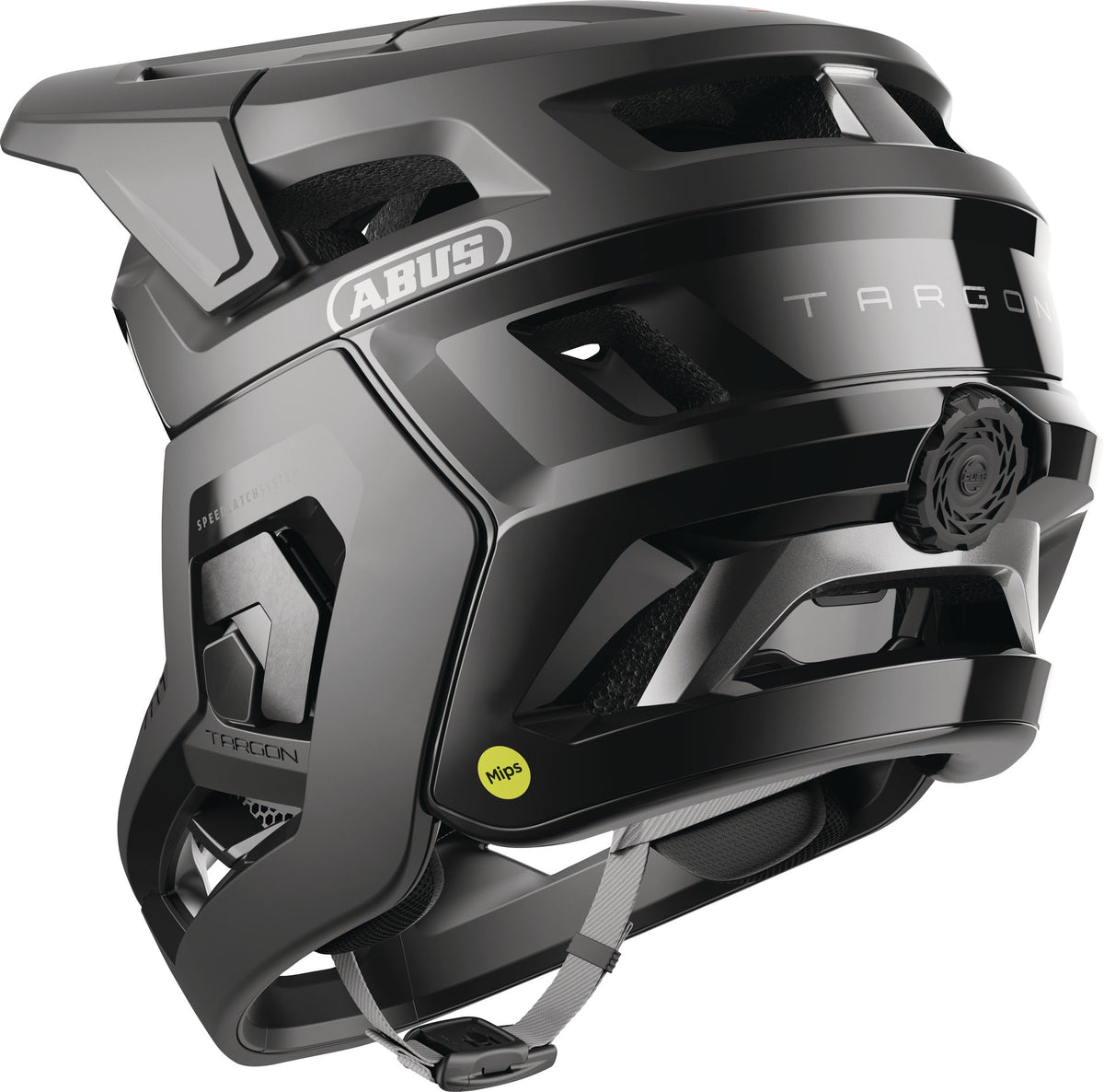 ABUS Targon MIPS Velvet Black - trei sferturi spate [velvet-black]
