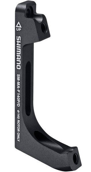 adaptor etrier fata shimano post flat 140 mm negru ismmaf140pda 2