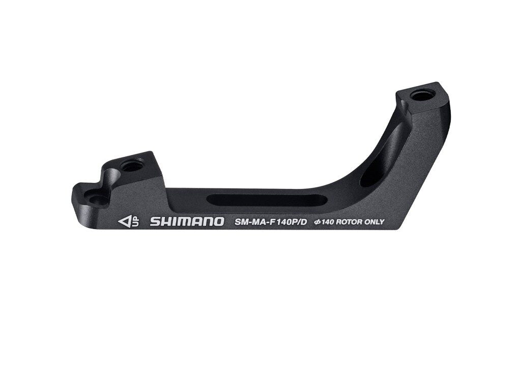 adaptor etrier fata shimano post flat 140 mm negru ismmaf140pda