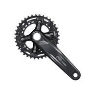 Angrenaj pedalier Shimano Deore FC-M4100-2, 2x10 viteze, Hollowtech II, fara aparatoare lant, brate 175mm, fara BB, 36x26T