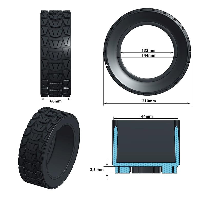 anvelopa offroad pentru trotineta 85x3 5
