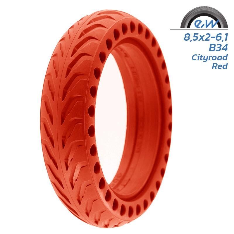 anvelopa plina perforata trotineta 852 pentru xiaomi rosie