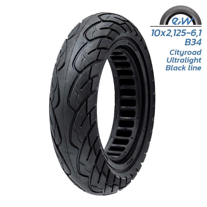 anvelopa plina trotineta 10x2125 black line
