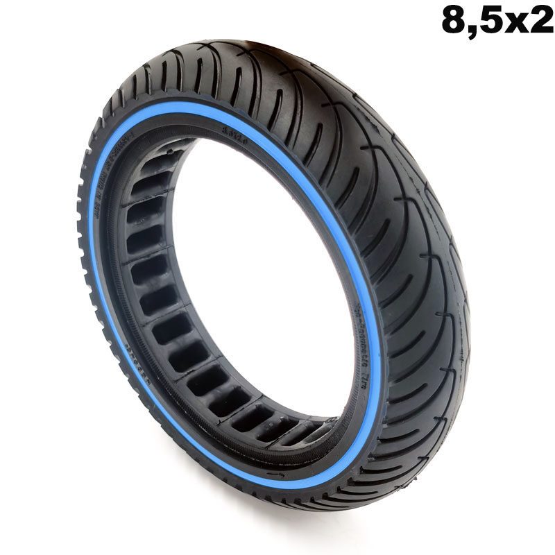 anvelopa plina trotineta ultralight pentru xiaomi 852 buline albastre