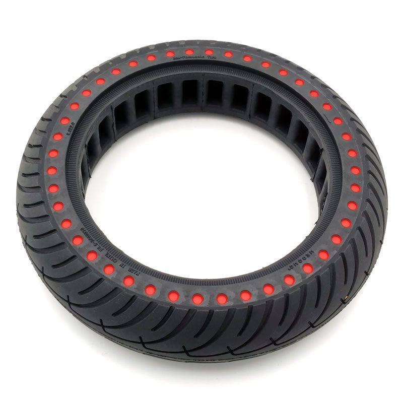 anvelopa plina trotineta ultralight pentru xiaomi 852 buline rosii 1