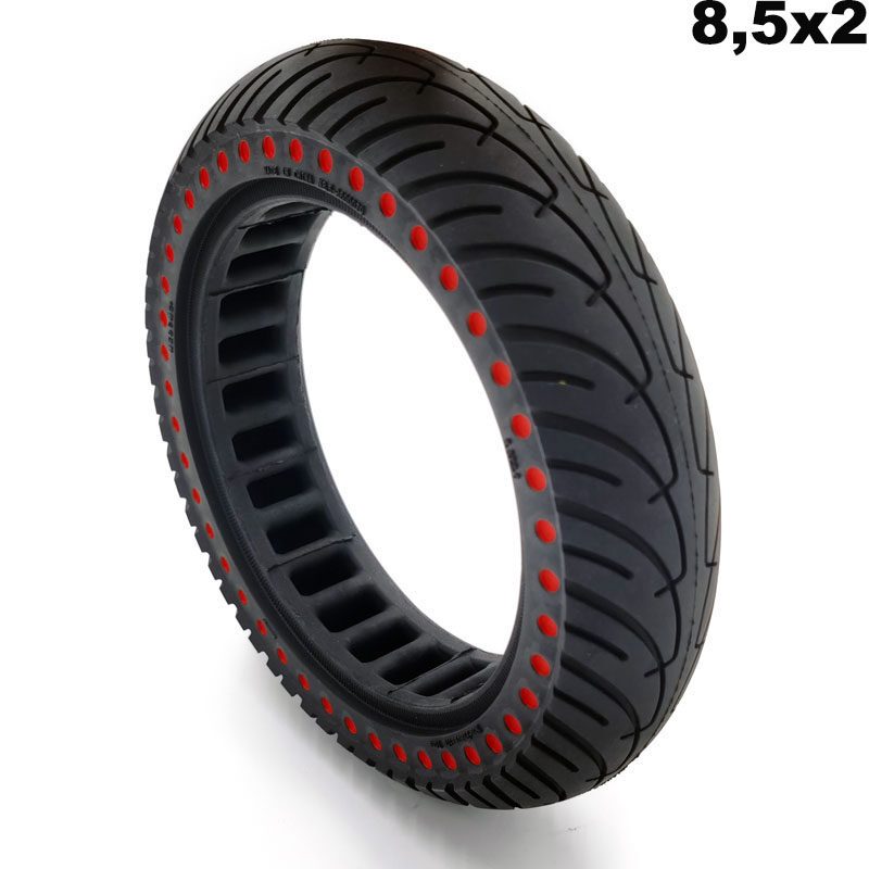 anvelopa plina trotineta ultralight pentru xiaomi 852 buline rosii