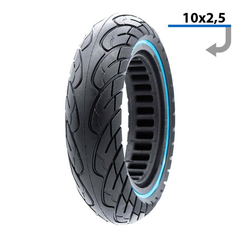 anvelopa plina ultra usoara 10x25 pentru jante 34mm negru albastru