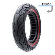 anvelopa plina ultra usoara 10x25 pentru jante 34mm negru rosu
