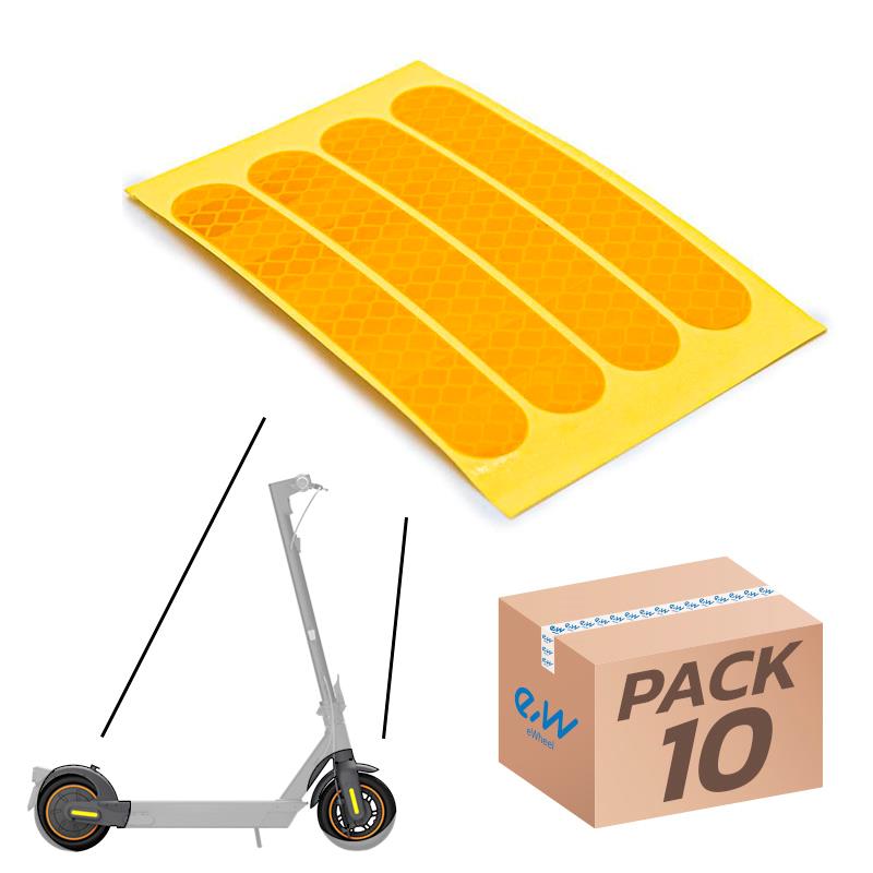 Autocolant reflectorizant galben pentru Max G30 - set 10 bucati