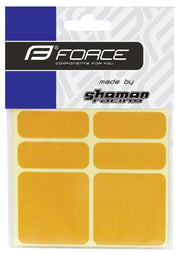 Autocolante Reflectorizante Force, Set 6 Bucati, Yellow