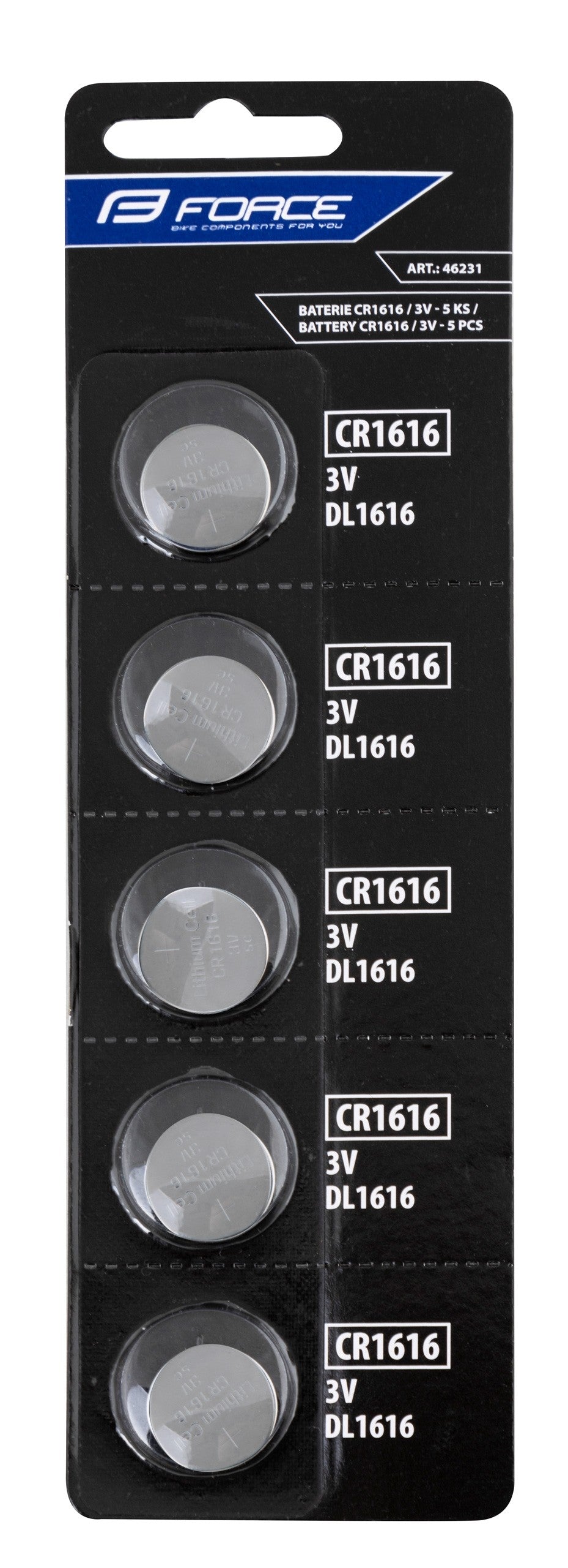 Baterii Force CR1616 3V 5 bucati