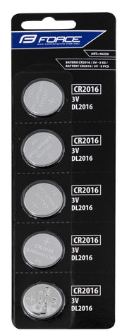 Baterii Force CR2016 3V 5 bucati
