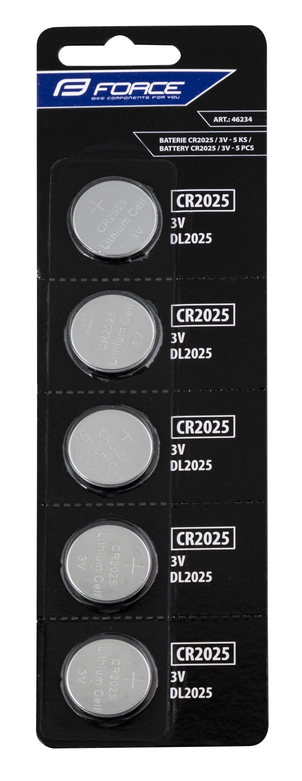 Baterii Force CR2025 3V 5 bucati