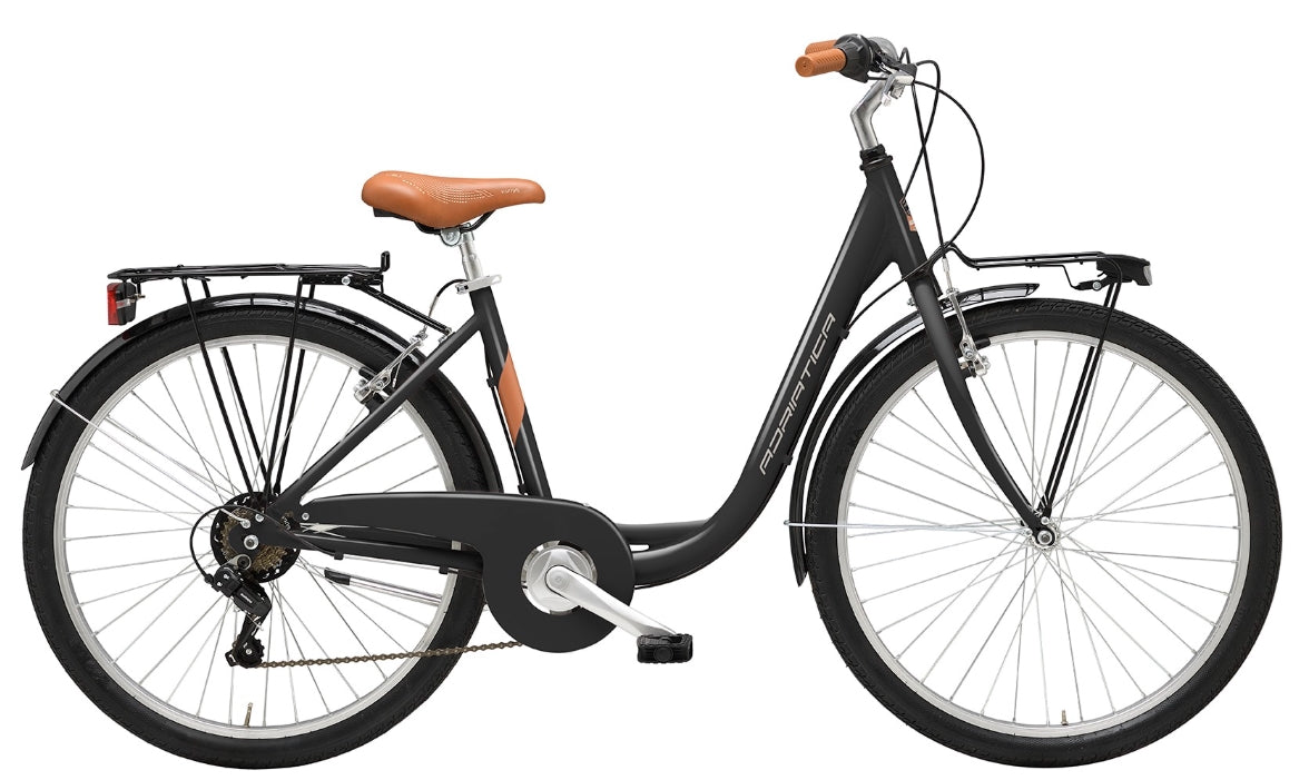 Bicicleta Adriatica Cigno 26 Alu 6V Neagra