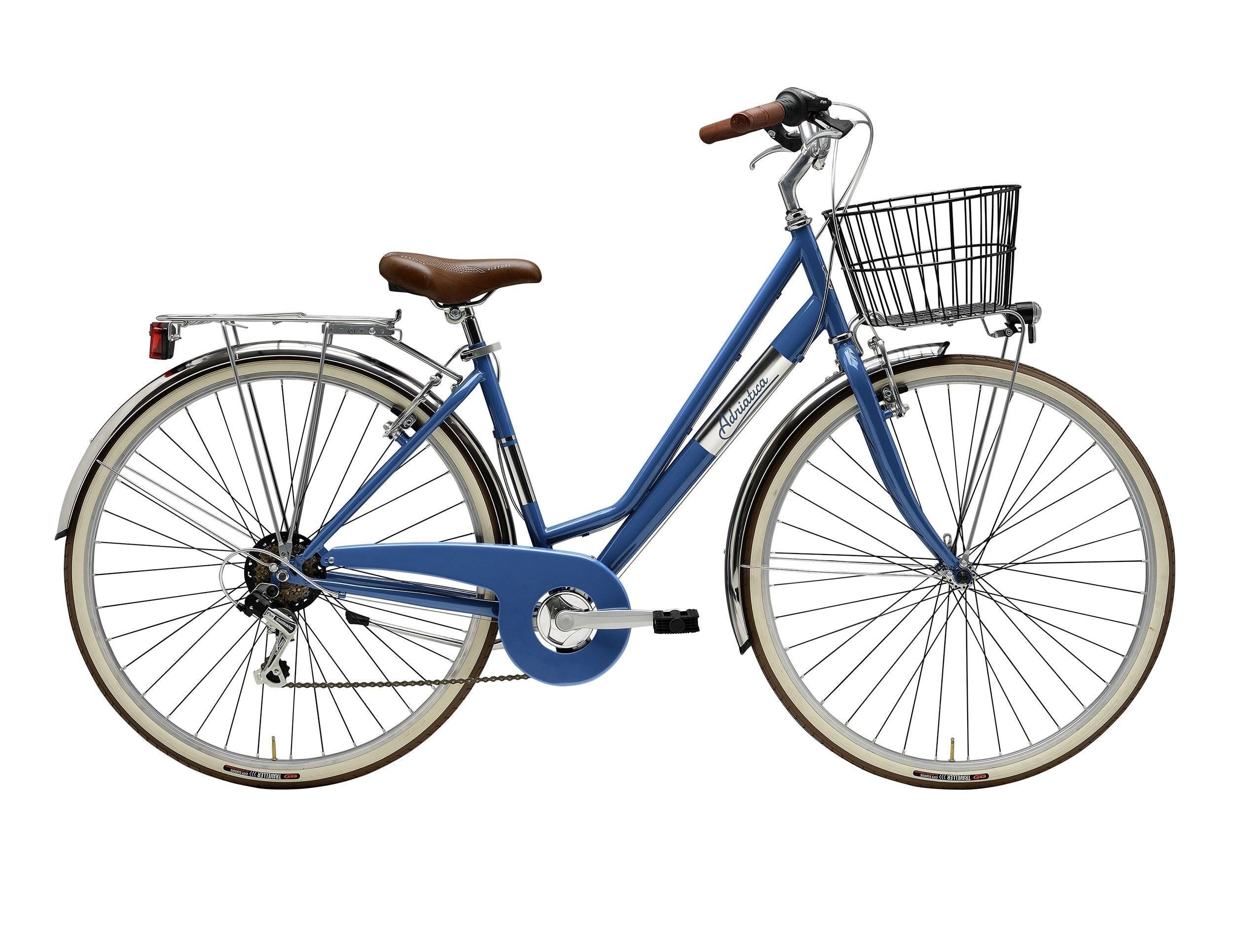 bicicleta adriatica panarea lady 28 albastru avio 450mm