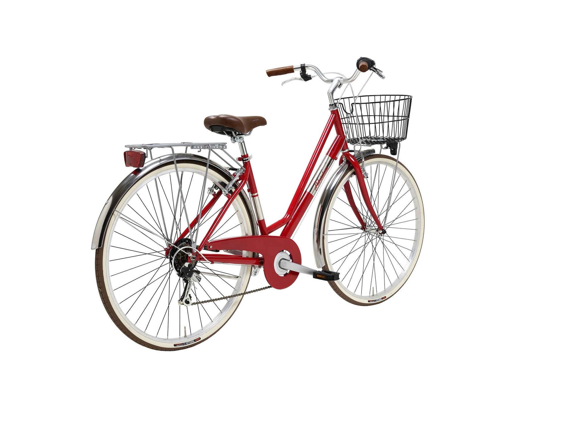 bicicleta adriatica panarea lady 28 rosu alb 450mm 1