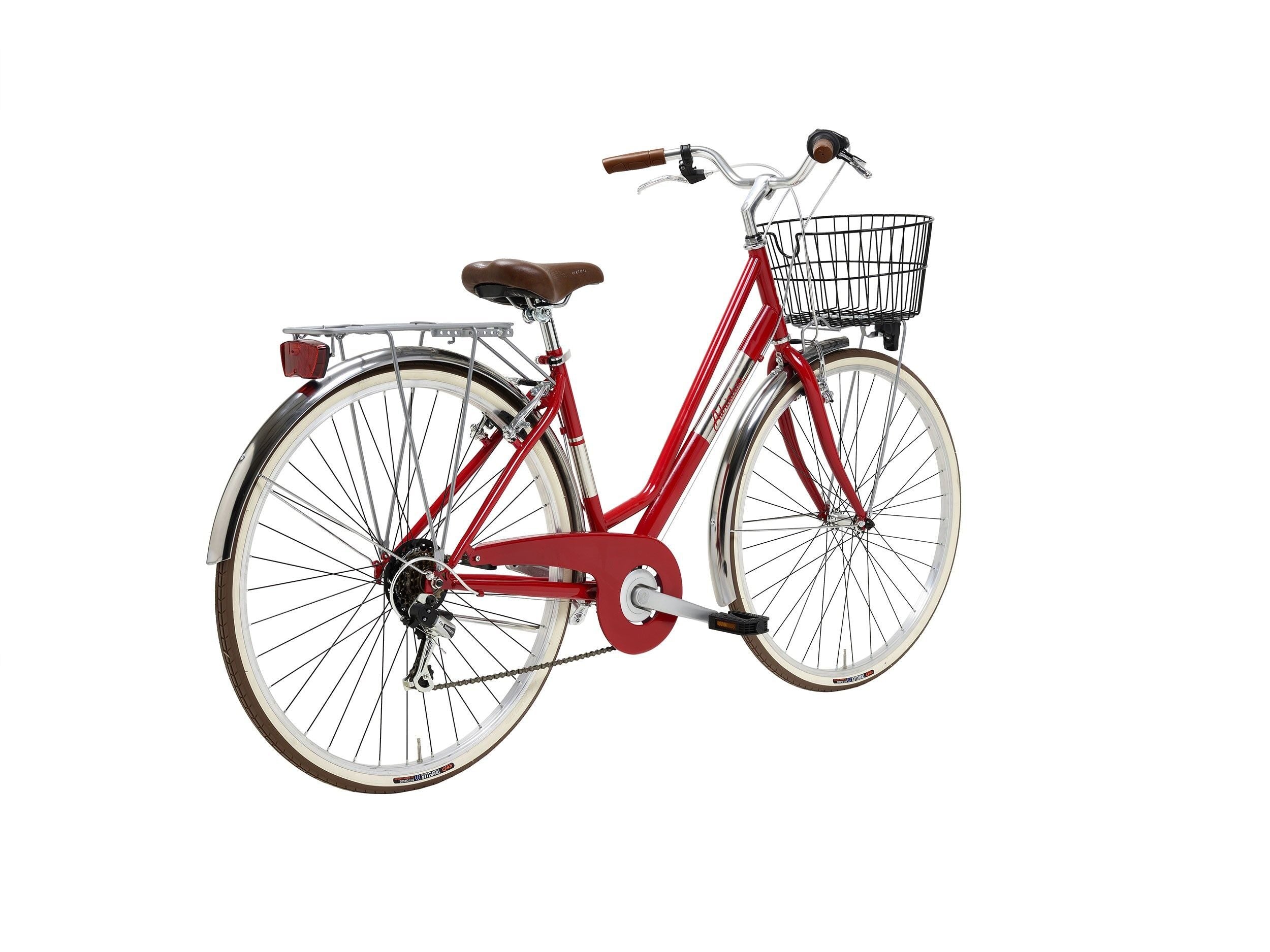 bicicleta adriatica panarea lady 28 rosu alb 450mm 1