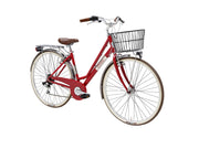 bicicleta adriatica panarea lady 28 rosu alb 450mm