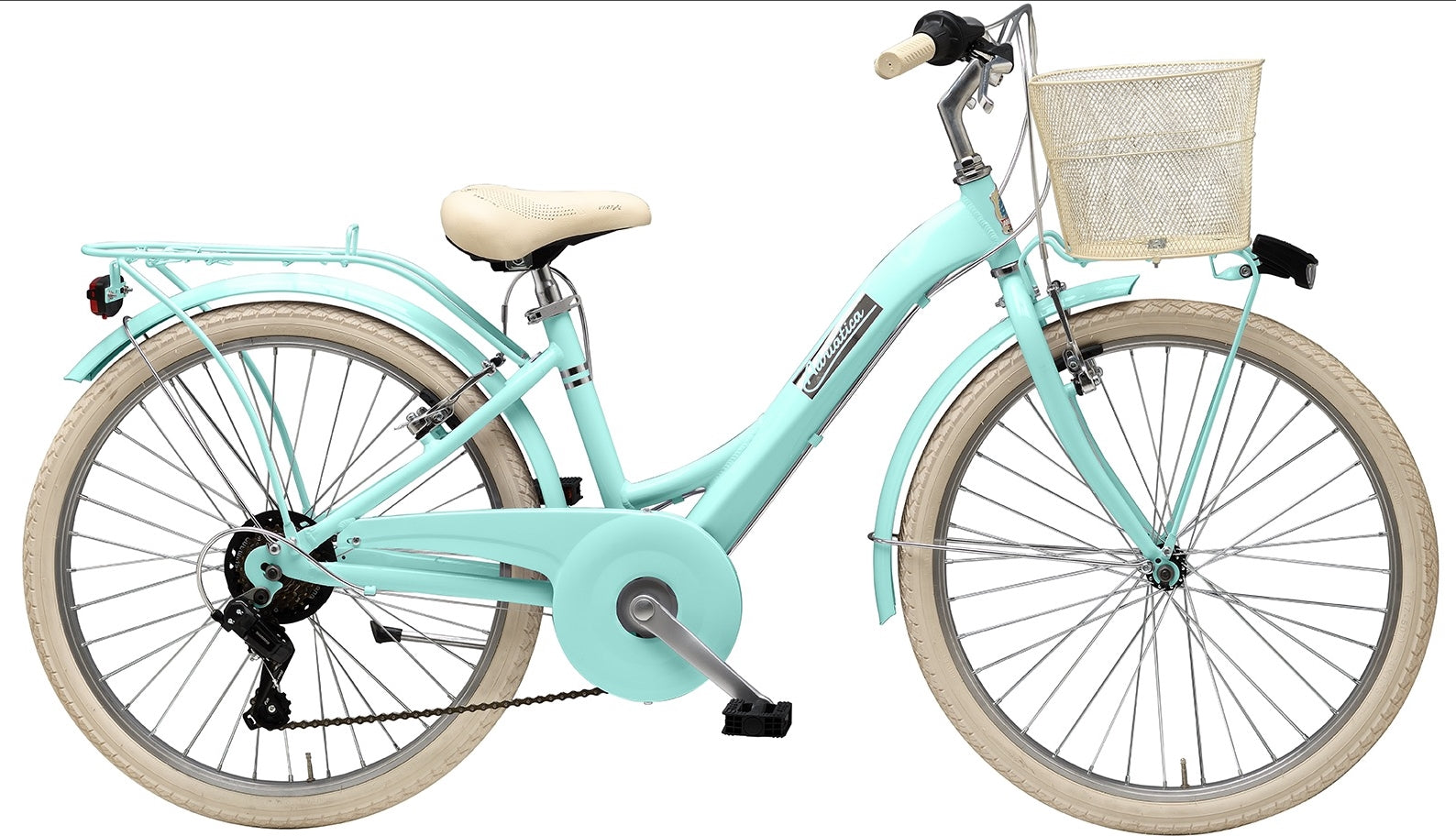 Bicicleta Adriatica Panda 24 Lady 7V Albastru Deschis