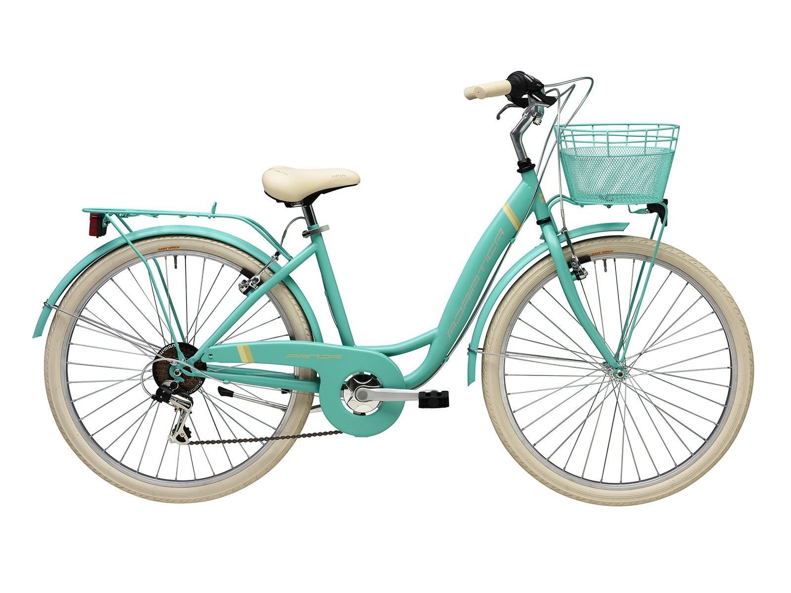 bicicleta adriatica panda 26 lady 6v verde mat 42 cm