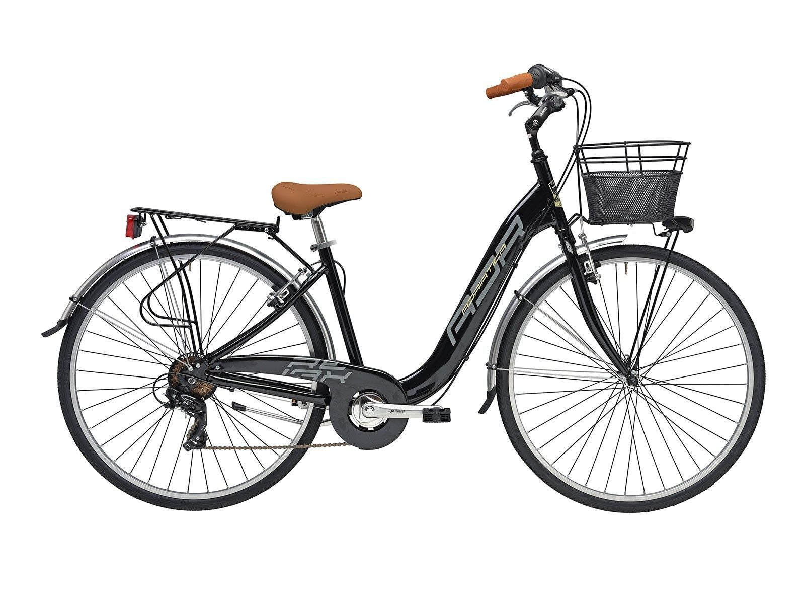 bicicleta adriatica relax 28 6v negru 45 cm