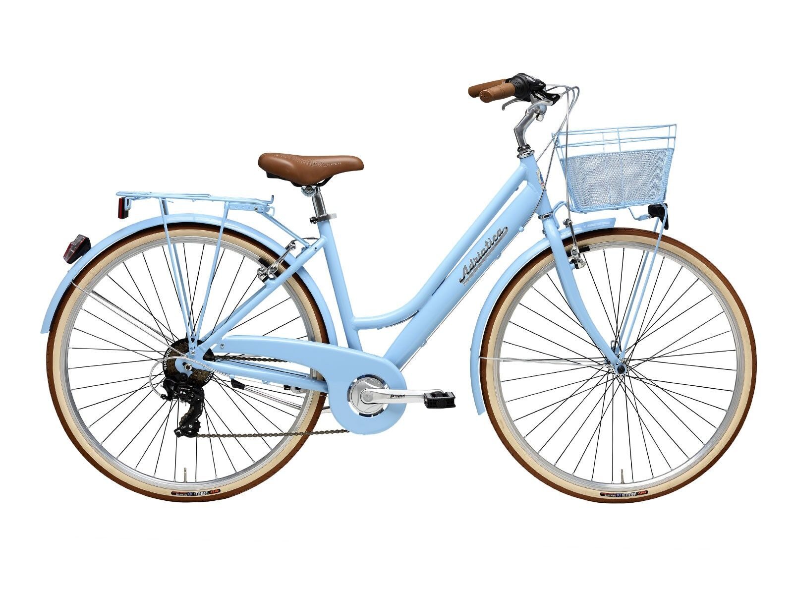 bicicleta adriatica retro lady 28 albastru deschis 450mm