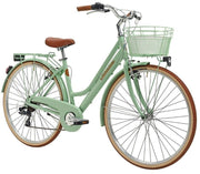 bicicleta adriatica retro lady 28 verde 45 cm