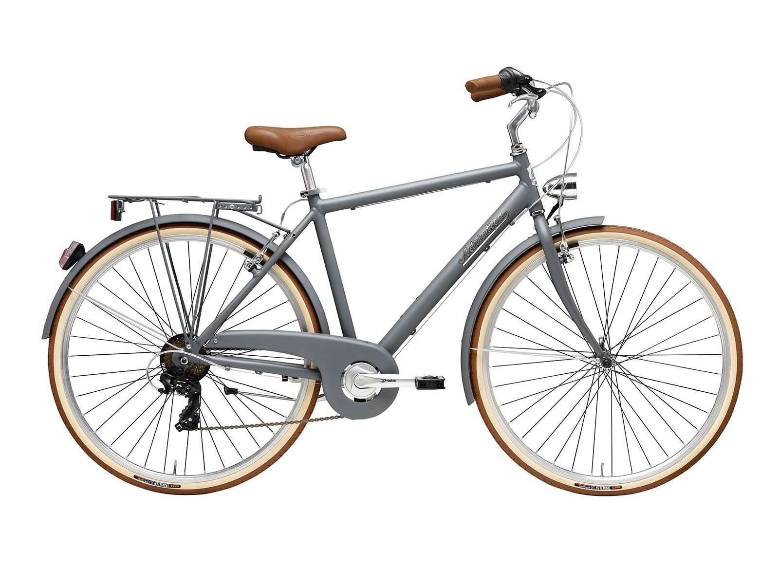 bicicleta adriatica retro man 28 gri mat 500mm