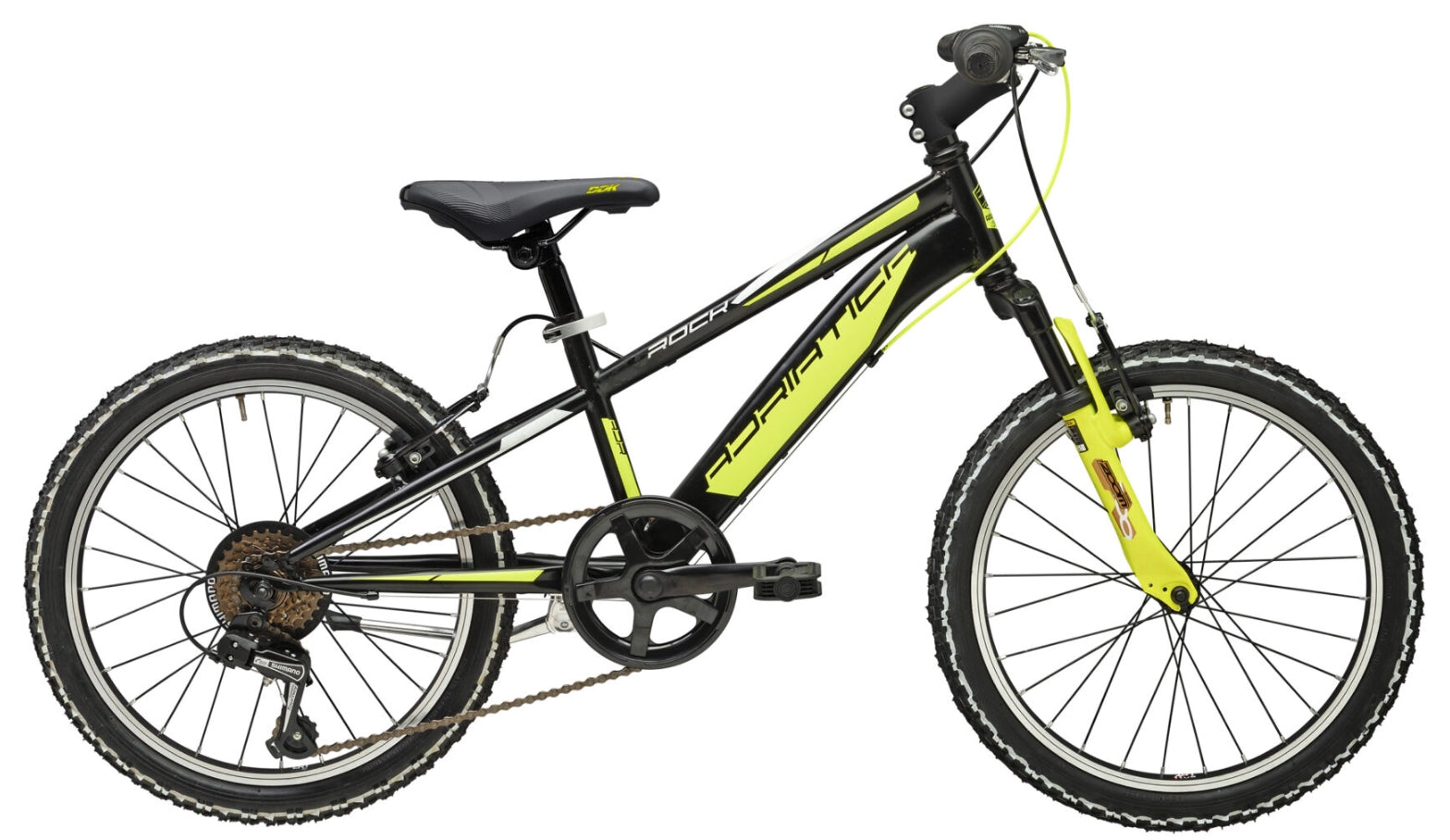 Bicicleta Adriatica Rock 20 6V Negru/Galben