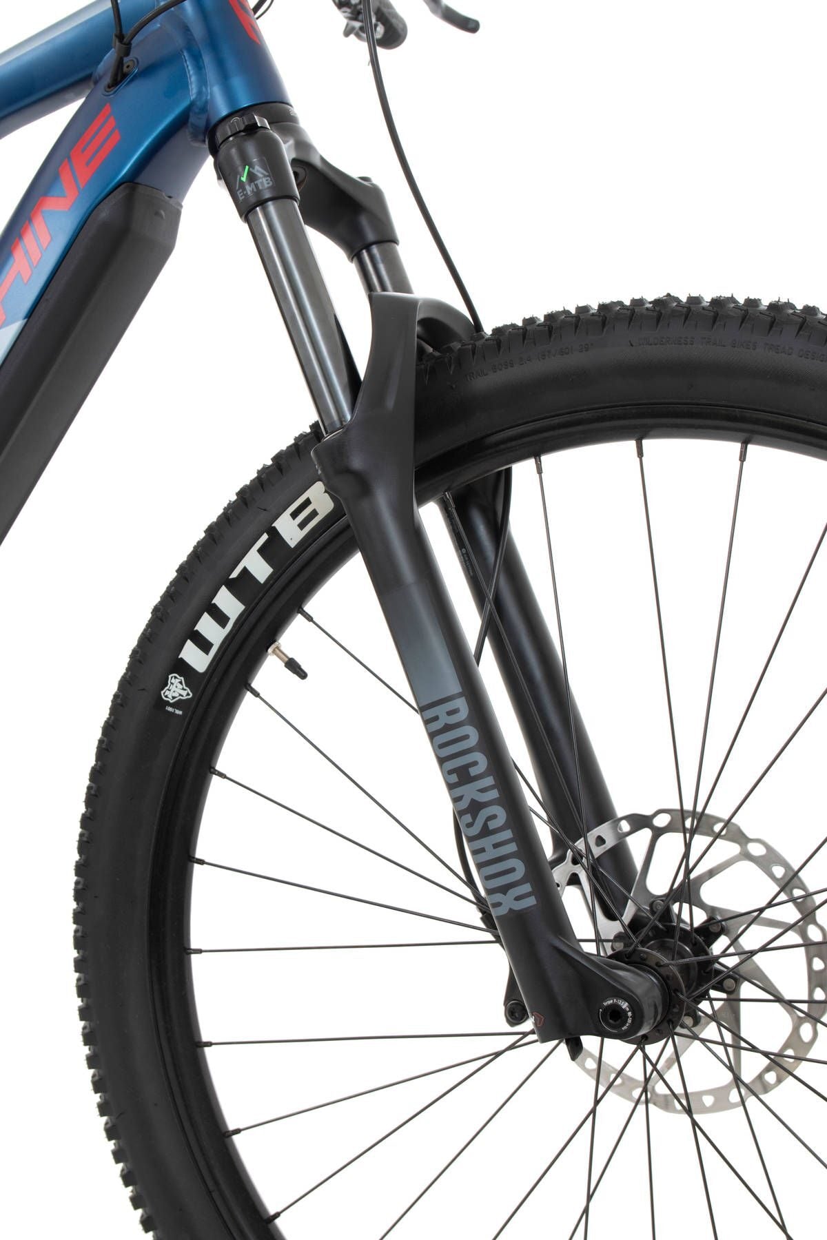 bicicleta electrica rock machine blizzard int e30 29 29 matte metallic navy red grey 150 s 2
