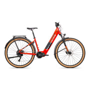 bicicleta electrica rock machine storm int e90 29 unisex touring 29 gloss metallic orange silver 190 l