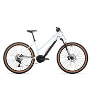 bicicleta electrica rock machine torrent e70 29 b easy entry gloss white black 155 s