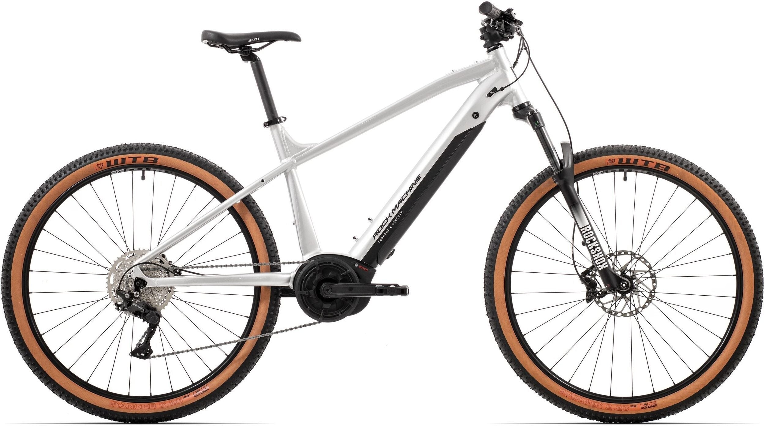 bicicleta electrica rock machine torrent int e70 29 b 29 gloss silver black silver 170 m