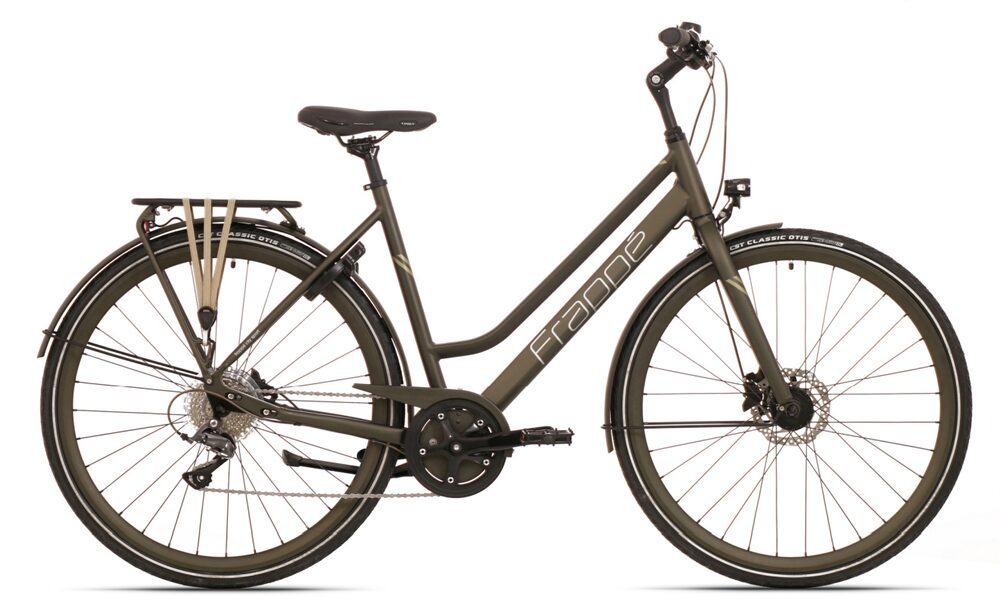 bicicleta frappe fss 500 28 matte dark green 49cm