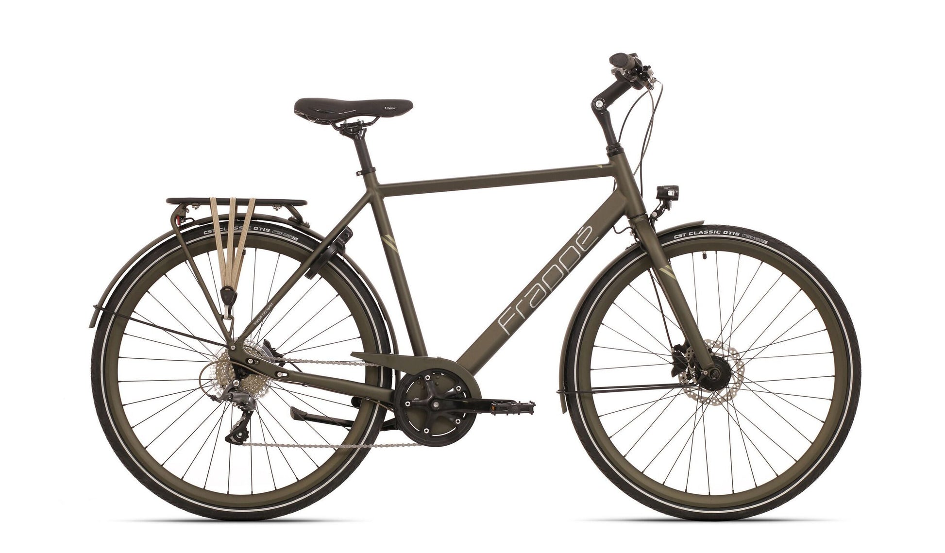 bicicleta frappe fss 500 gent 28 matte dark green 57cm
